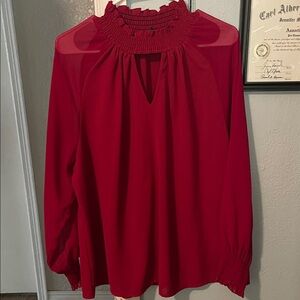 Elegant Red Women's Top